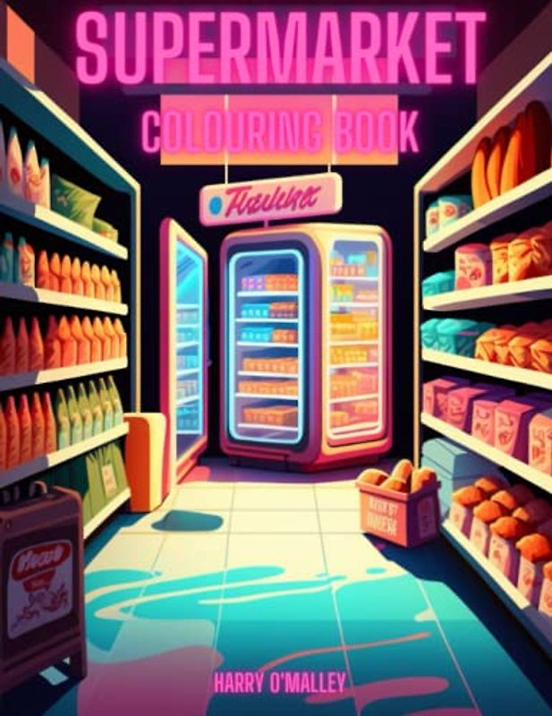 Supermarket Colouring Book