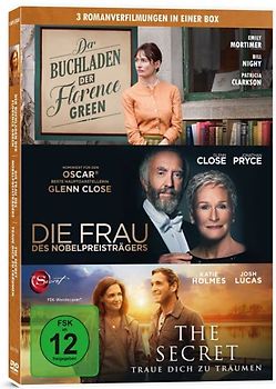 3 Romanverfilmungen in einer Box: Der Buchladen der Florence Green / Die Frau des Nobelpreisträgers / The Secret [3 DVDs] DVD