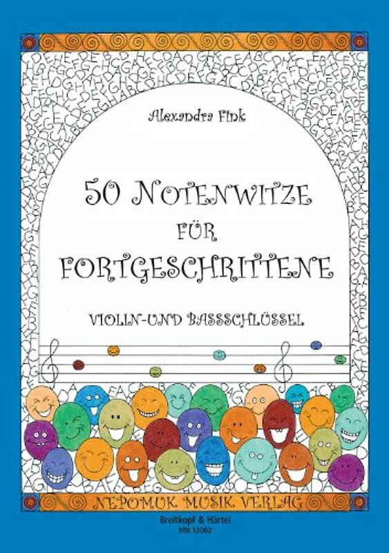 50 Notenwitze für Fortgeschrittene (MN 13002): Violin und Bassschlüssel