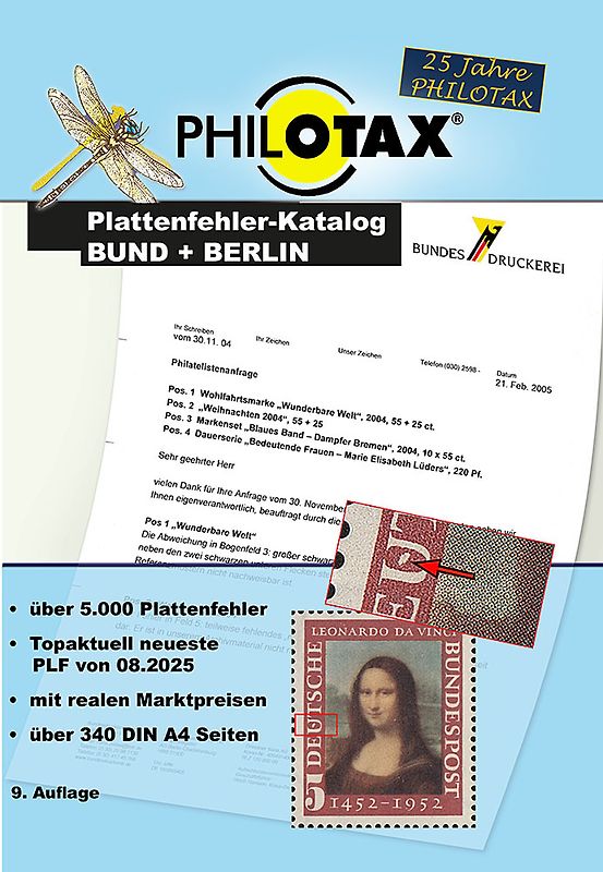 Plattenfehler-Katalog Bund und Berlin 9.Auflage