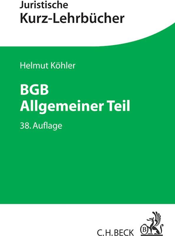 BGB Allgemeiner Teil