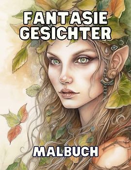 Fantasie Gesichter - Malbuch für Erwachsene: 50 einzigartige und komplexe Porträts zum Ausmalen