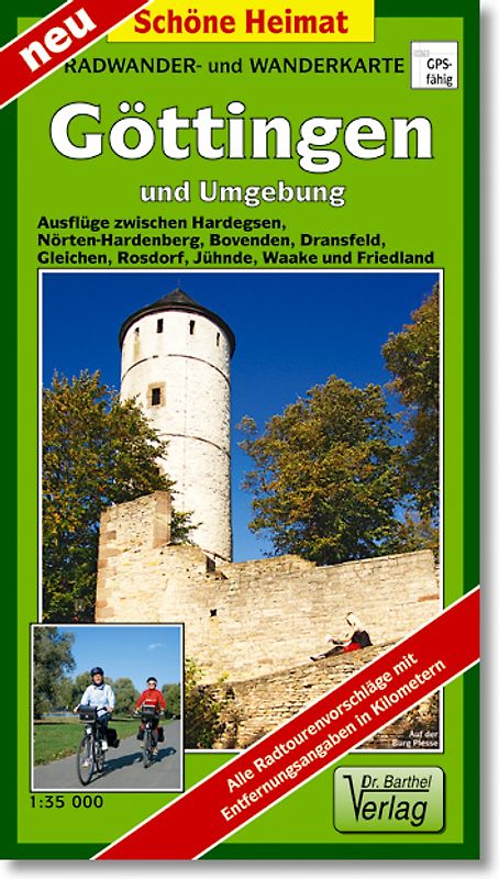 Radwander- und Wanderkarte Göttingen und Umgebung
