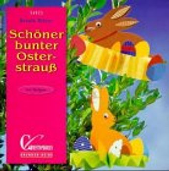 Schöner bunter Osterstrauss. Mit Vorlagen