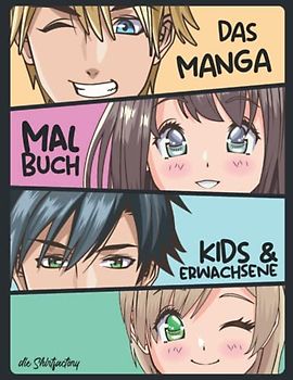 Manga Malbuch: 30 Manga Kawaii Motive zum Ausmalen für Otaku Kids und Erwachsene
