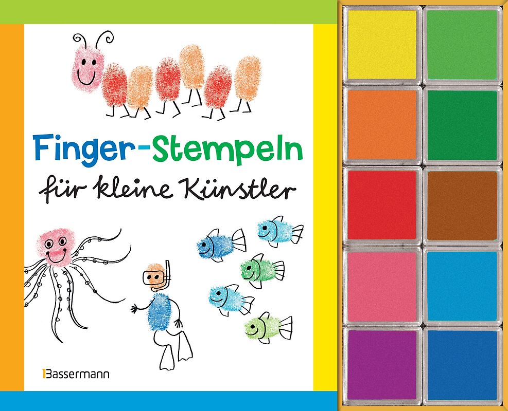 Finger-Stempeln für kleine Künstler-Set