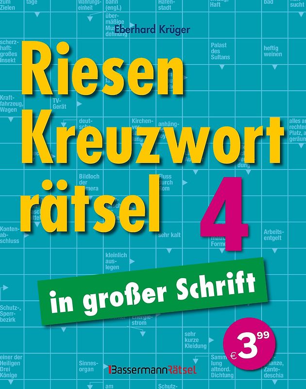 Riesen-Kreuzworträtsel in großer Schrift 4 (5 Exemplare à 3,99 €)