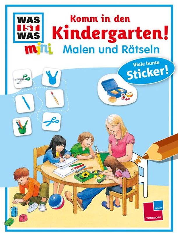 Malen und Rätseln: Komm in den Kindergarten!