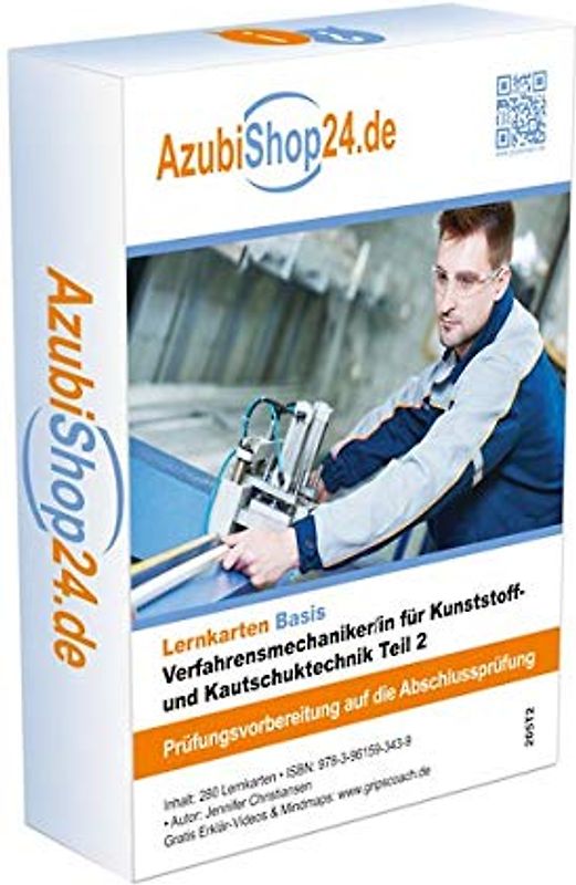 AzubiShop24.de Basis-Lernkarten  Verfahrensmechaniker für Kunststoff- und Kautschuktechnik Teil 2