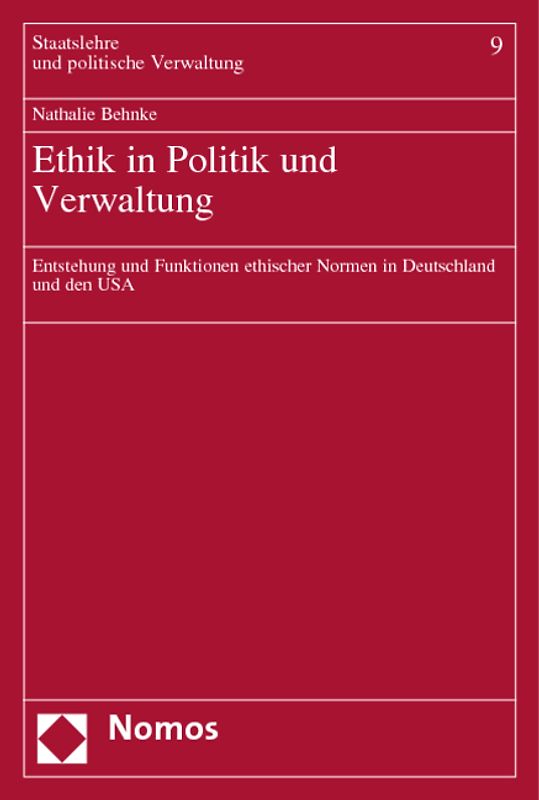 Ethik in Politik und Verwaltung