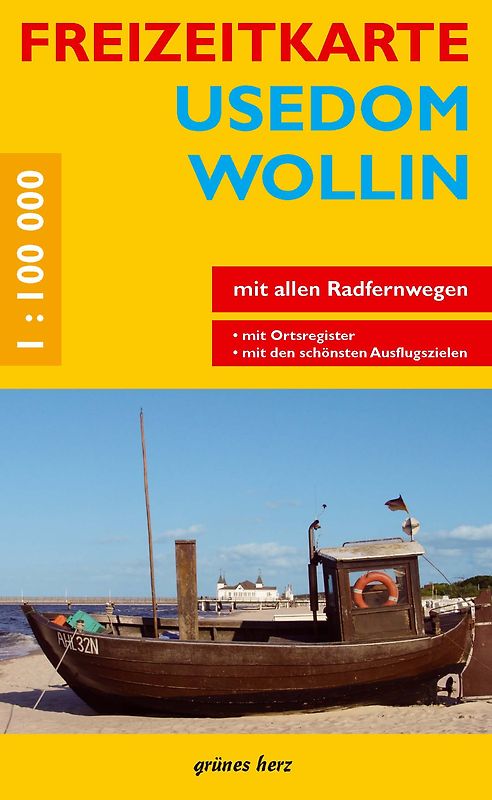 Freizeitkarte Usedom, Wollin