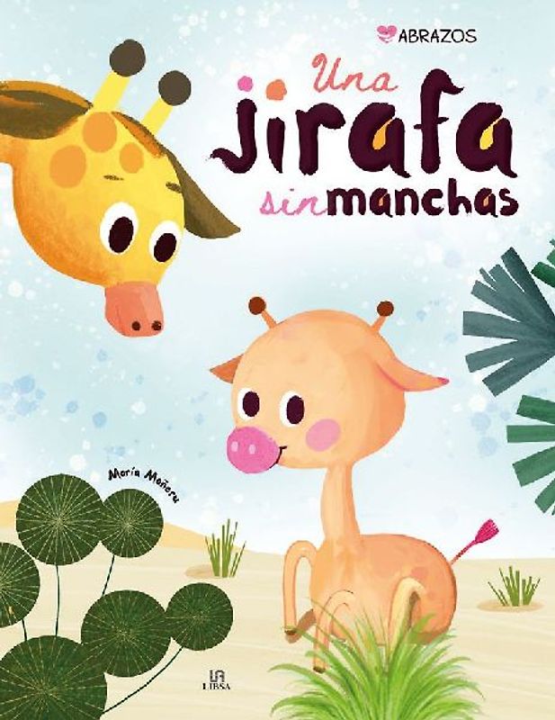 Una jirafa sin manchas