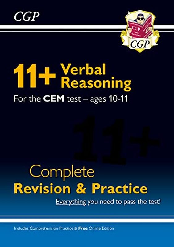 11+ CEM Verbal Reasoning Complete Revision and Practice - Ages 10-11 (with Online Edition) (CGP CEM 11+ Ages 10-11)