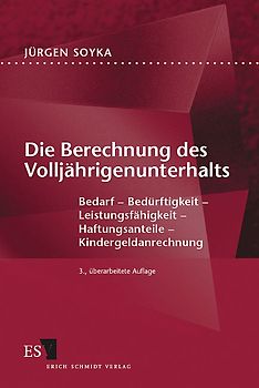 Die Berechnung des Volljährigenunterhalts