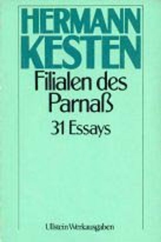 Filialen des Parnass. 31 Essays