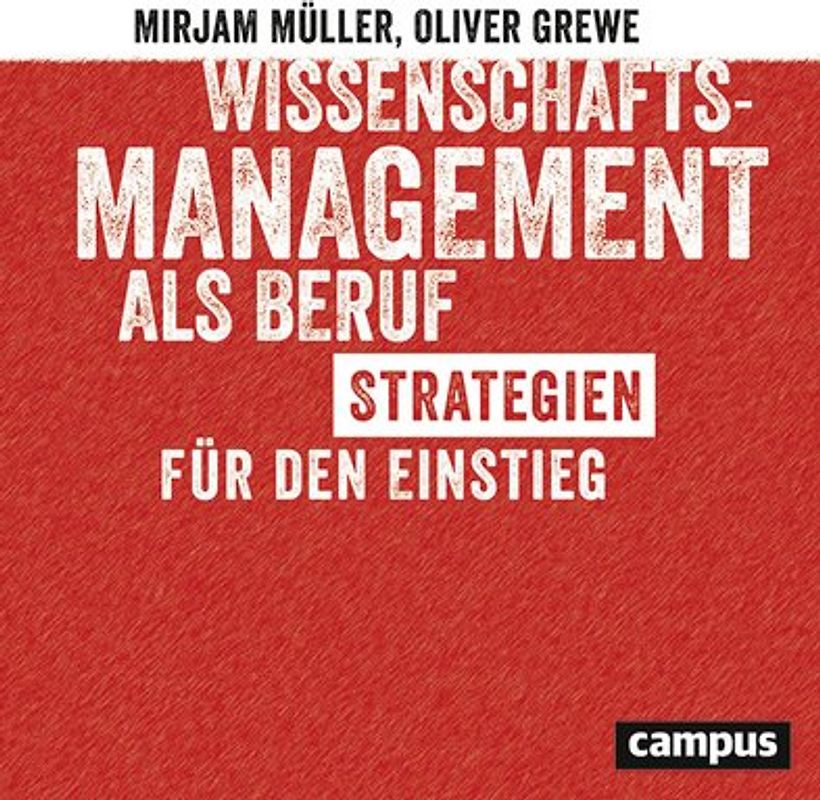 Wissenschaftsmanagement als Beruf