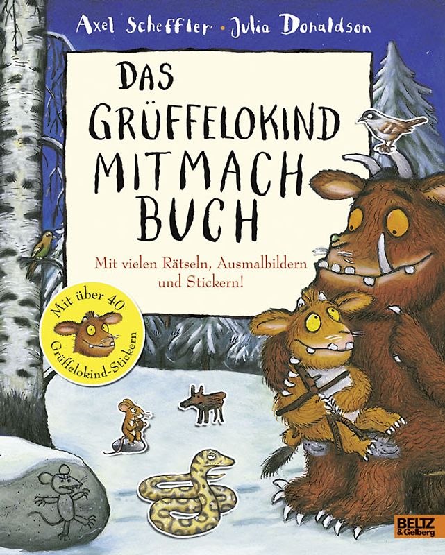 Das Grüffelokind Mitmachbuch. Mit vielen Rätseln, Ausmalbildern und Stickern!