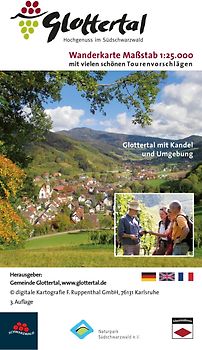 Wanderkarte Glottertal mit Kandel und Umgebung