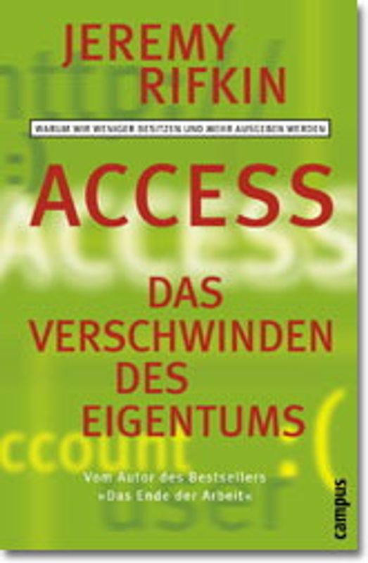 Access - Das Verschwinden des Eigentums