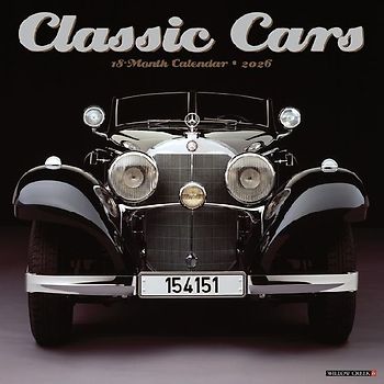 Classic Cars 2026 12 X 12 Wall Calendar