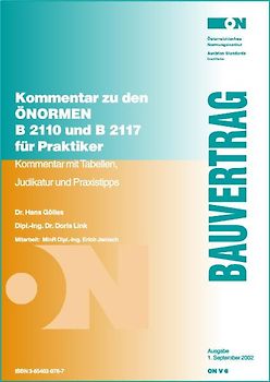 Kommentar zu den ÖNORMEN B 2110 und B 2117 für Praktiker