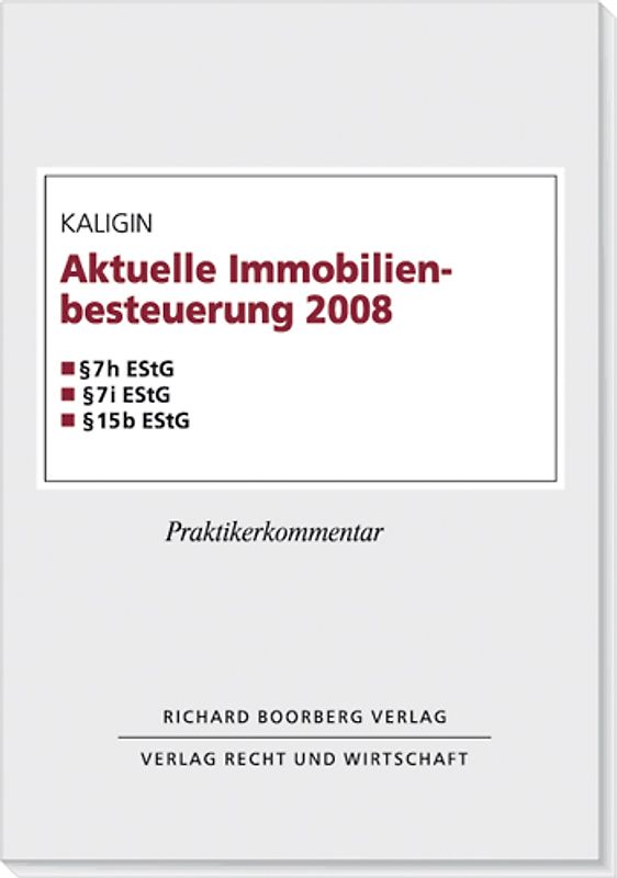 Immobilienbesteuerung 2008