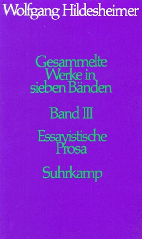 Gesammelte Werke in sieben Bänden