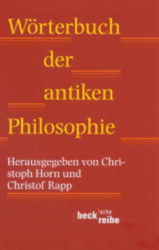 Wörterbuch der antiken Philosophie