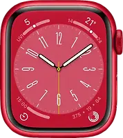 Apple Watch Series 8 45 mm Aluminiumgehäuse rot [Wi-Fi, (PRODUCT) RED Special Edition]