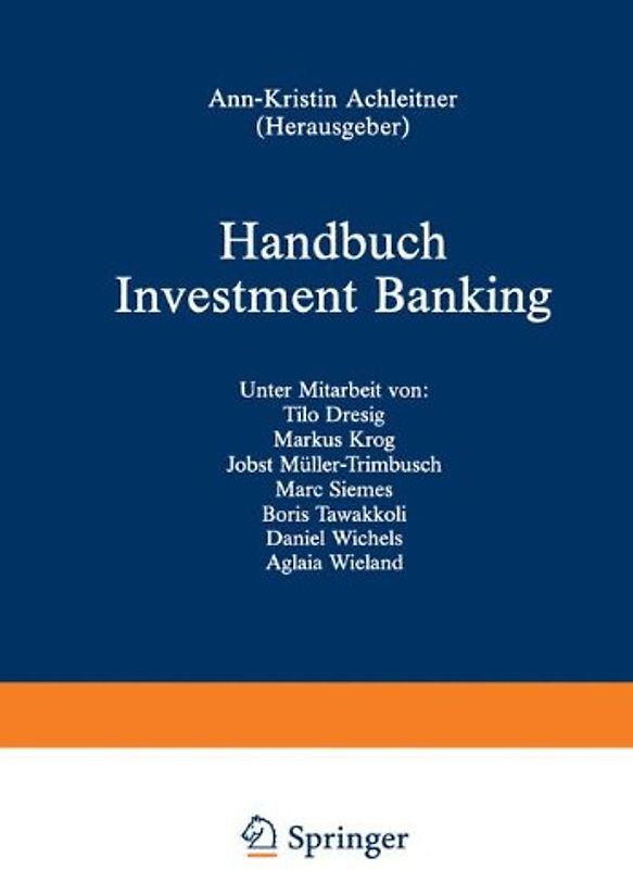 Handbuch Investment Banking