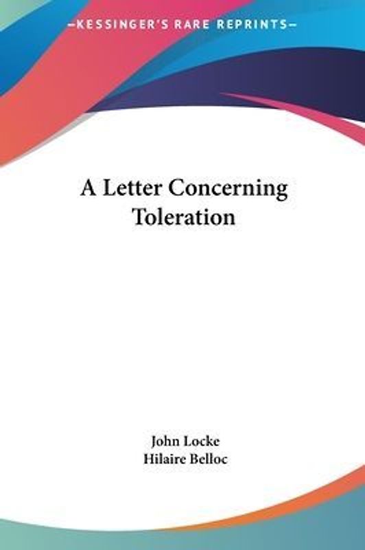 A Letter Concerning Toleration