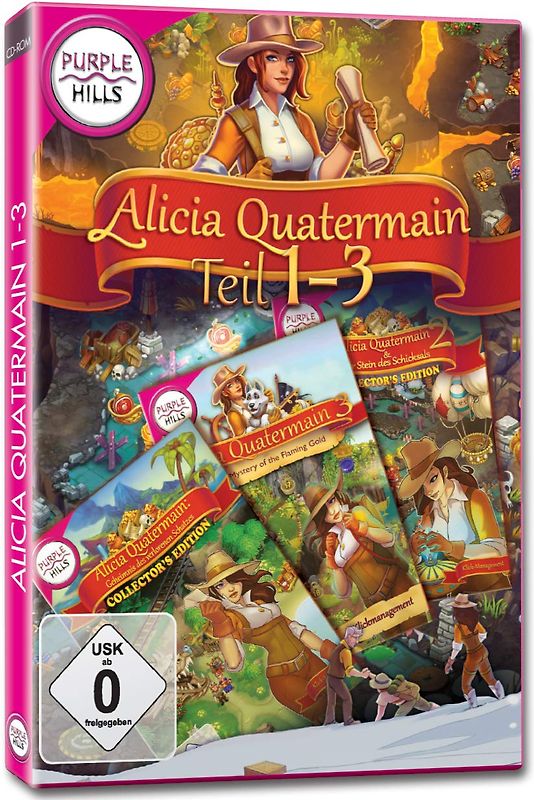 Alicia Quatermain Teil 1-3 PC Spiele