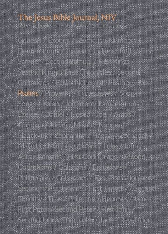 The Jesus Bible Journal, Psalms, NIV, Paperback, Comfort Print | Softcover