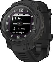Garmin Instinct Crossover Solar 45 mm schwarz am Silikonarmband schwarz [Taktical Edition]