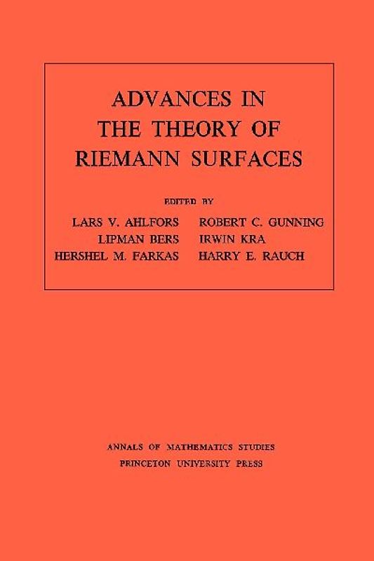 Advances in the Theory of Riemann Surfaces