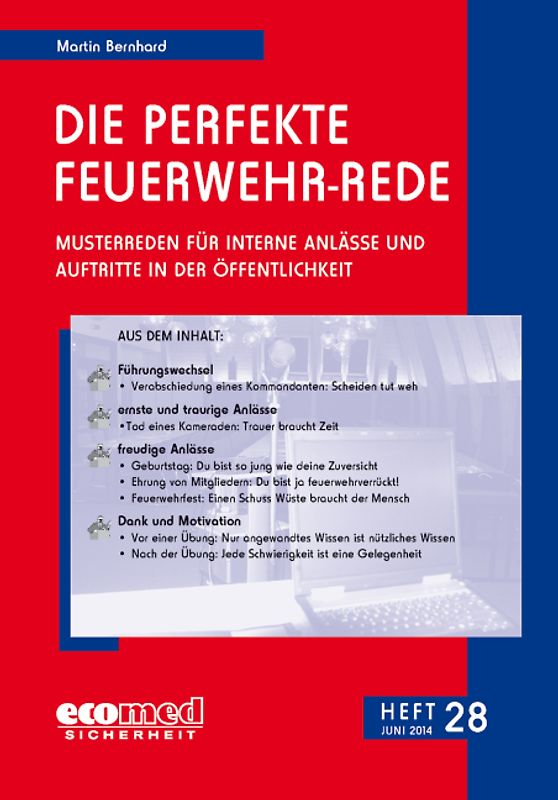 Die perfekte Feuerwehr-Rede Heft 28