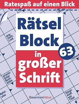 Rätselblock in großer Schrift 63 - 5er VE