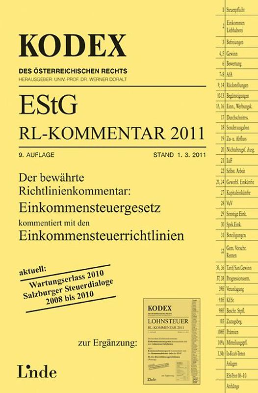KODEX EStG Richtlinien-Kommentar 2011