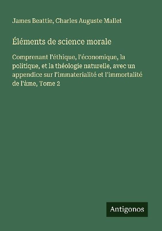 Éléments de science morale