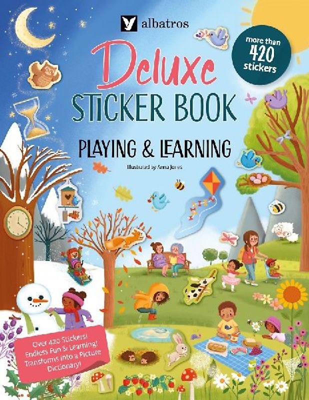Playing and Learning. Deluxe Sticker Book
