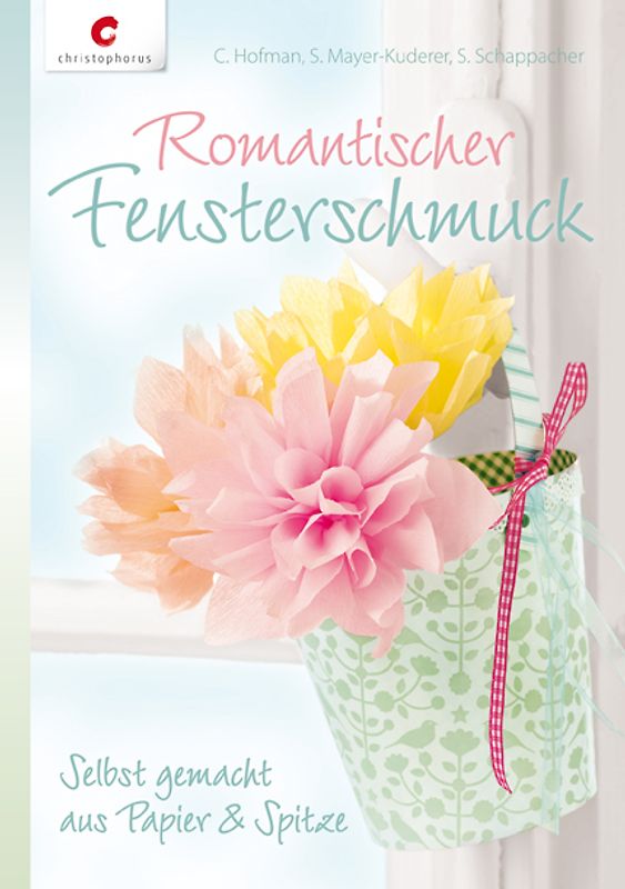 Romantischer Fensterschmuck. Selbst gemacht aus Papier & Spitze