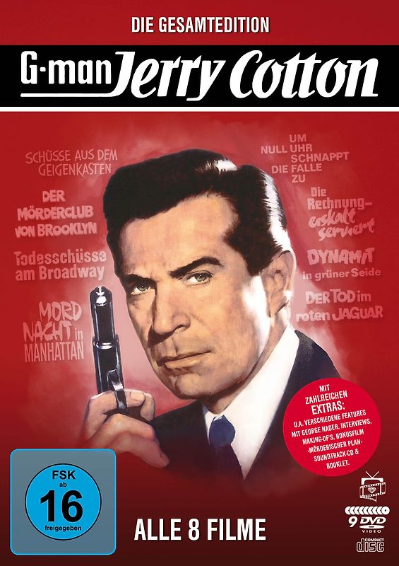Jerry Cotton-Die Gesamtedition: Alle 8 Filme (9 DVD