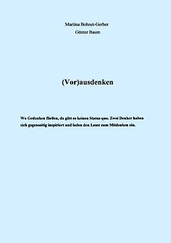 (Vor) ausdenken