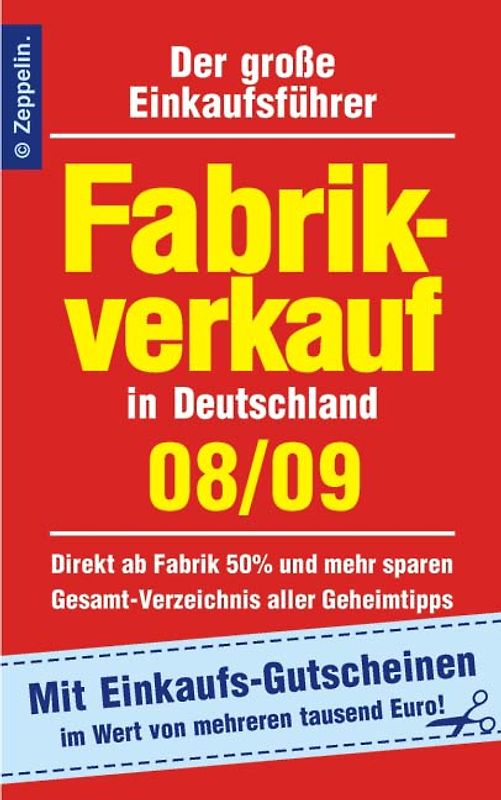 Fabrikverkauf in Deutschland - 08/09