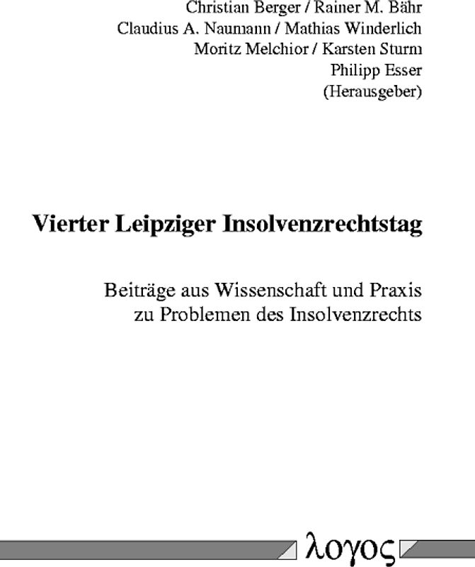 Vierter Leipziger Insolvenzrechtstag