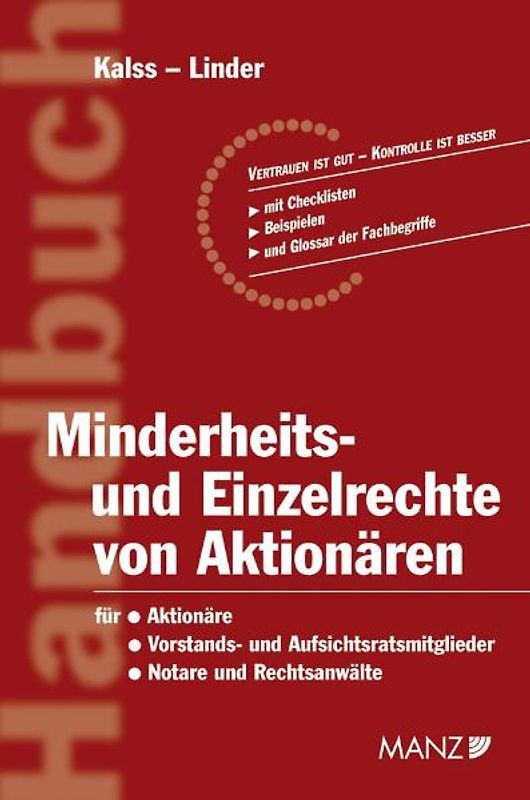 Minderheits- und Einzelrechte von Aktionären