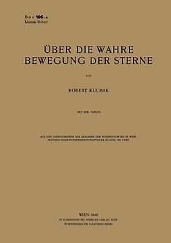 Über die Wahre Bewegung der Sterne