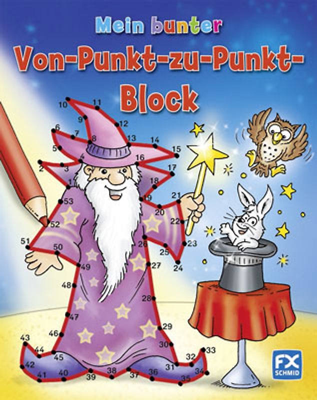 Mein bunter Von-Punkt-zu-Punkt-Block
