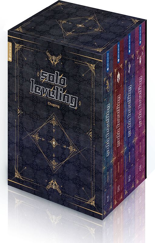 Solo Leveling Roman 01 - 04 mit Box