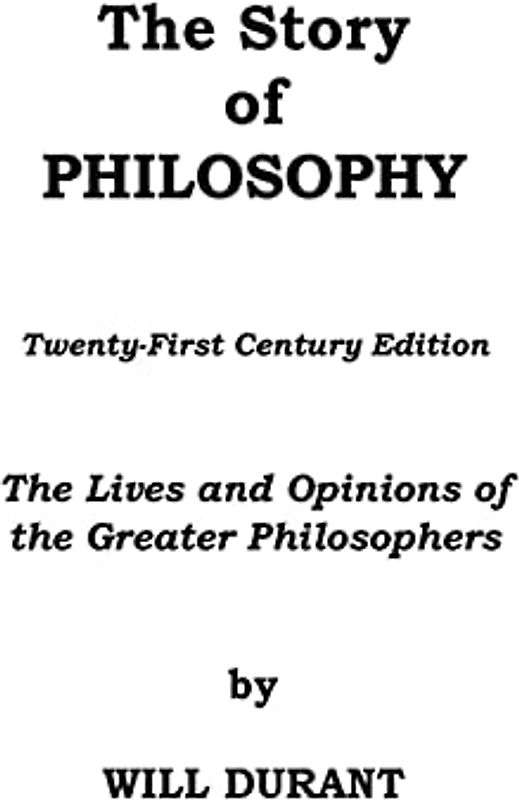 The Story of Philosophy